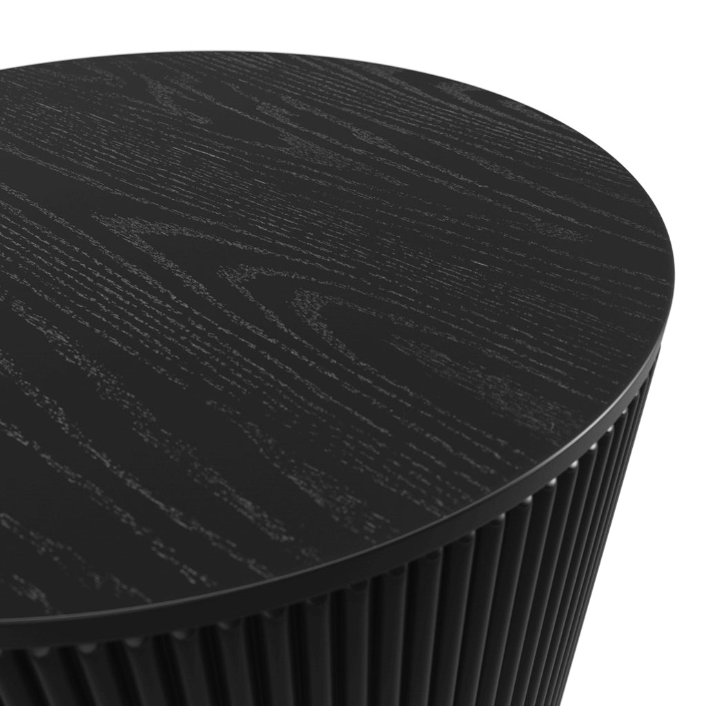 round ribbed coffee table