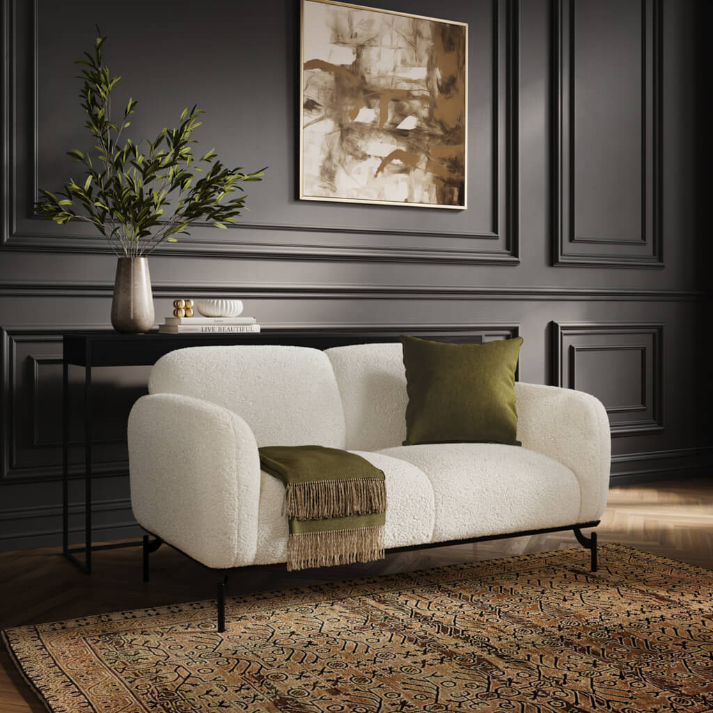 Larsa Calm 2 seater boucle Sofa