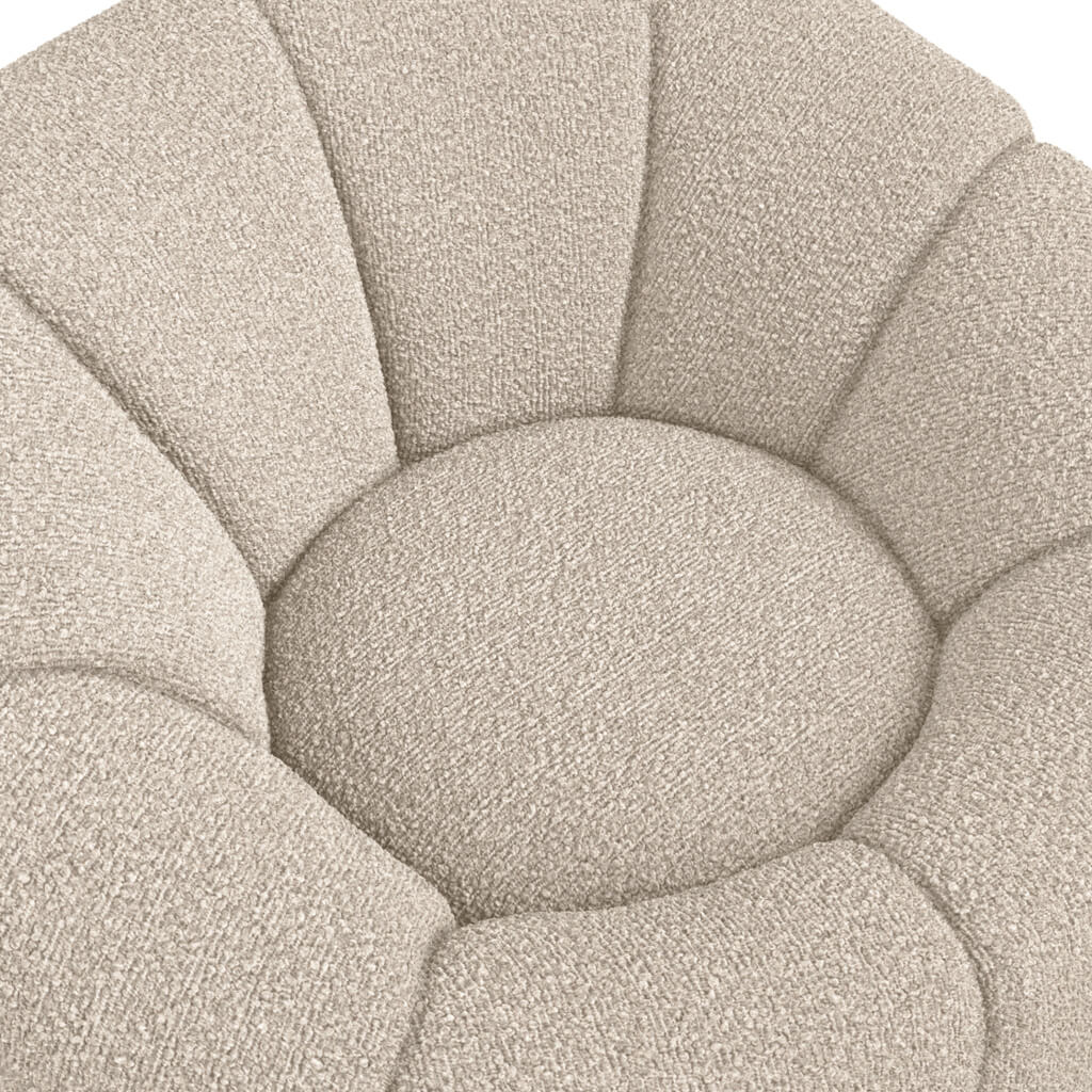 Nao Buff Boucle Swivel Chair