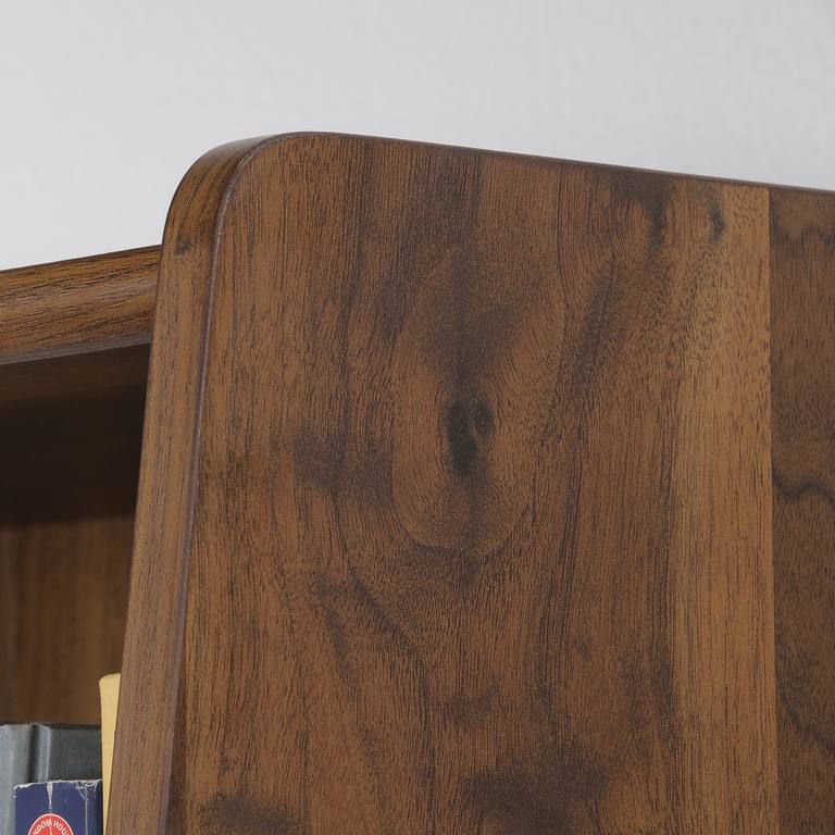 Hampstead Park mid century/ retro style wide bookcase in walnut finish