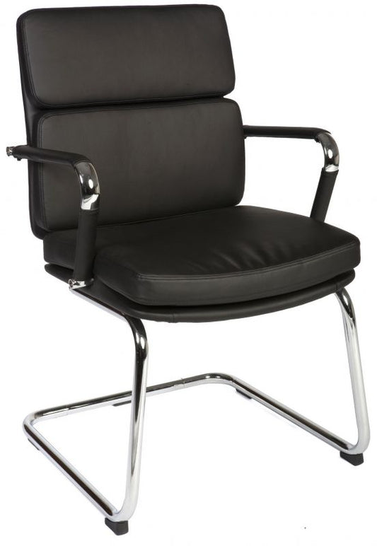 Black Retro style reception visitors chair
