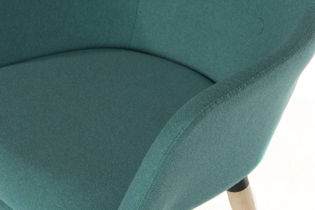 Contemporary Scandi Reception Chair in Jade Green - Pair