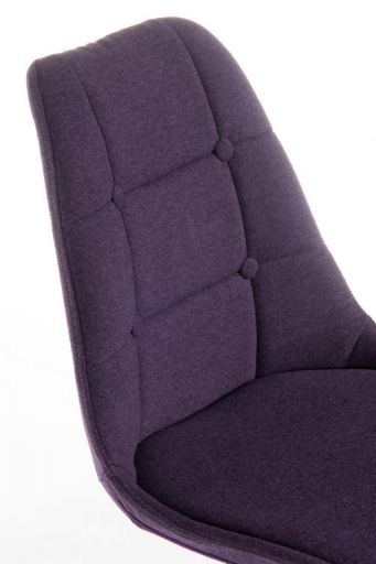 Modern upholstered breakout reception chair in Plum - Pair