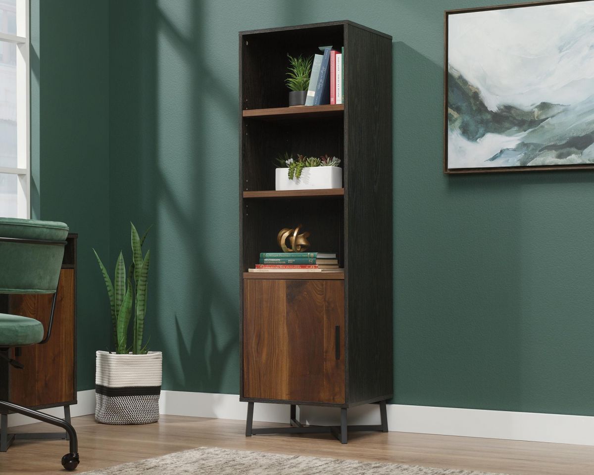 Retro Style Bookcase in Walnut Finish