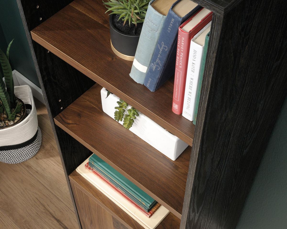 Retro Style Bookcase in Walnut Finish