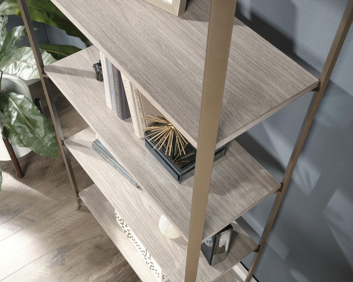 Five shelf bookcase in Oak finish