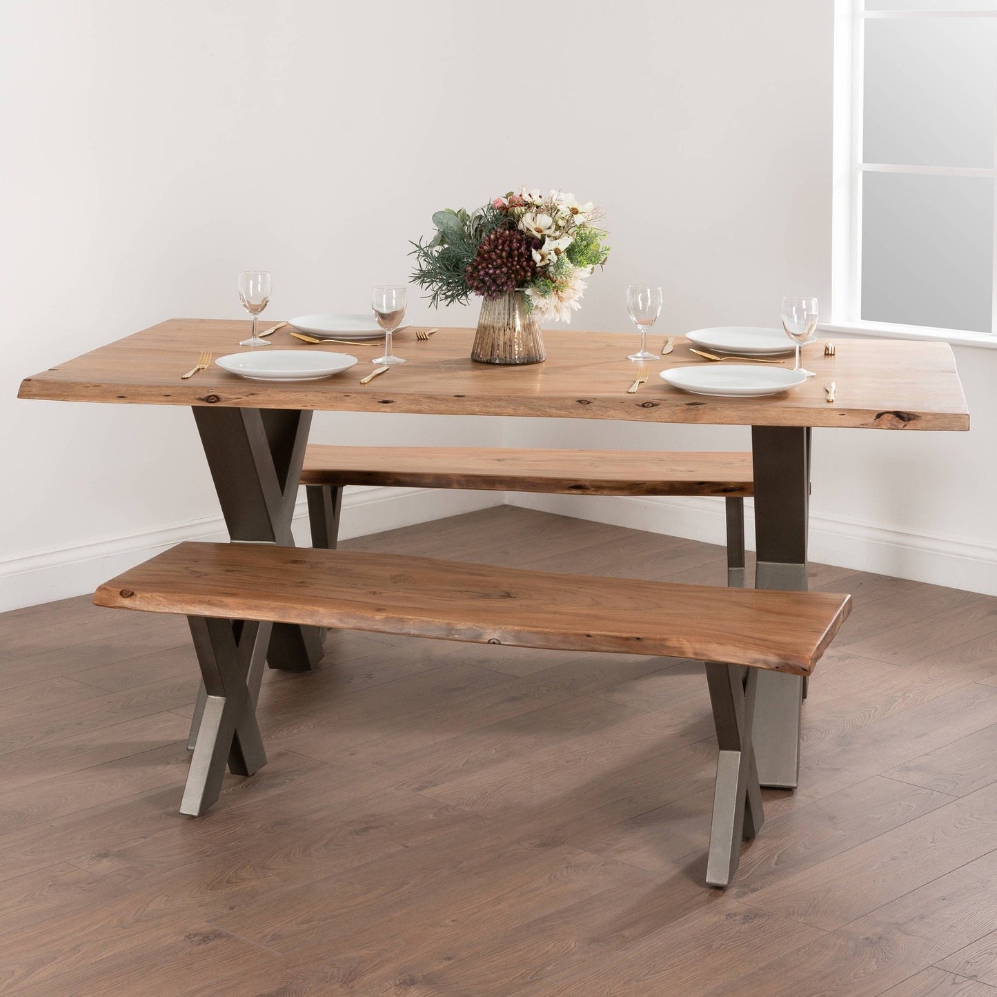 Live Edge Acacia Collection Dining Table