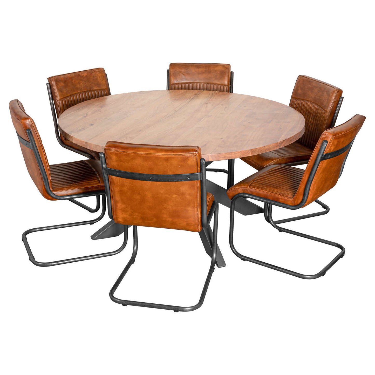 Live Edge Collection 6 seater Large Round Dining Table