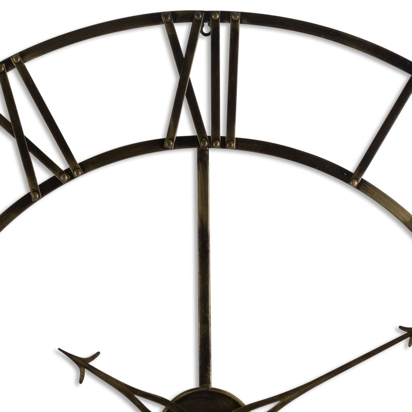 Large Antique Brass Skeleton Clock dia 100cm