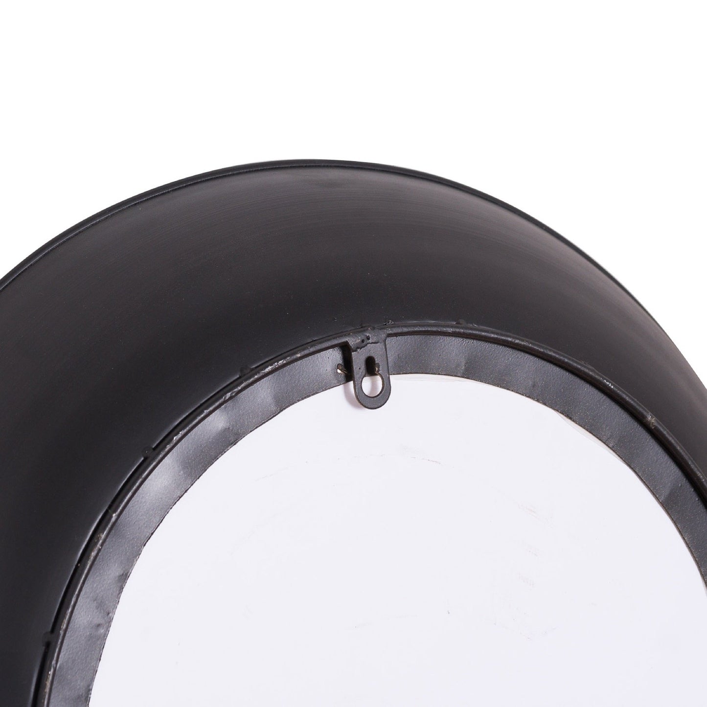 Gold Rimmed Round Mirror