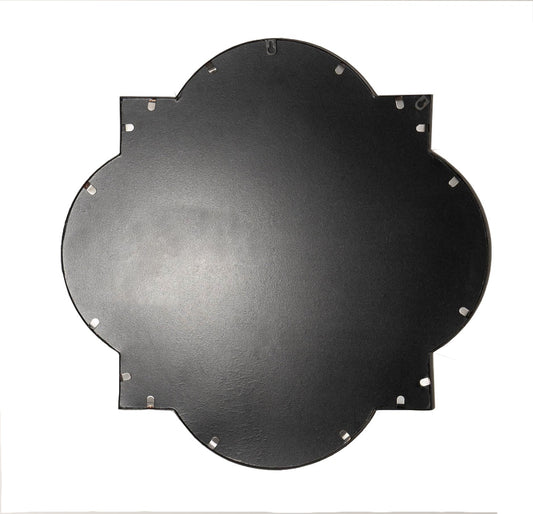 Antique Silver Quarterfoil Mirror