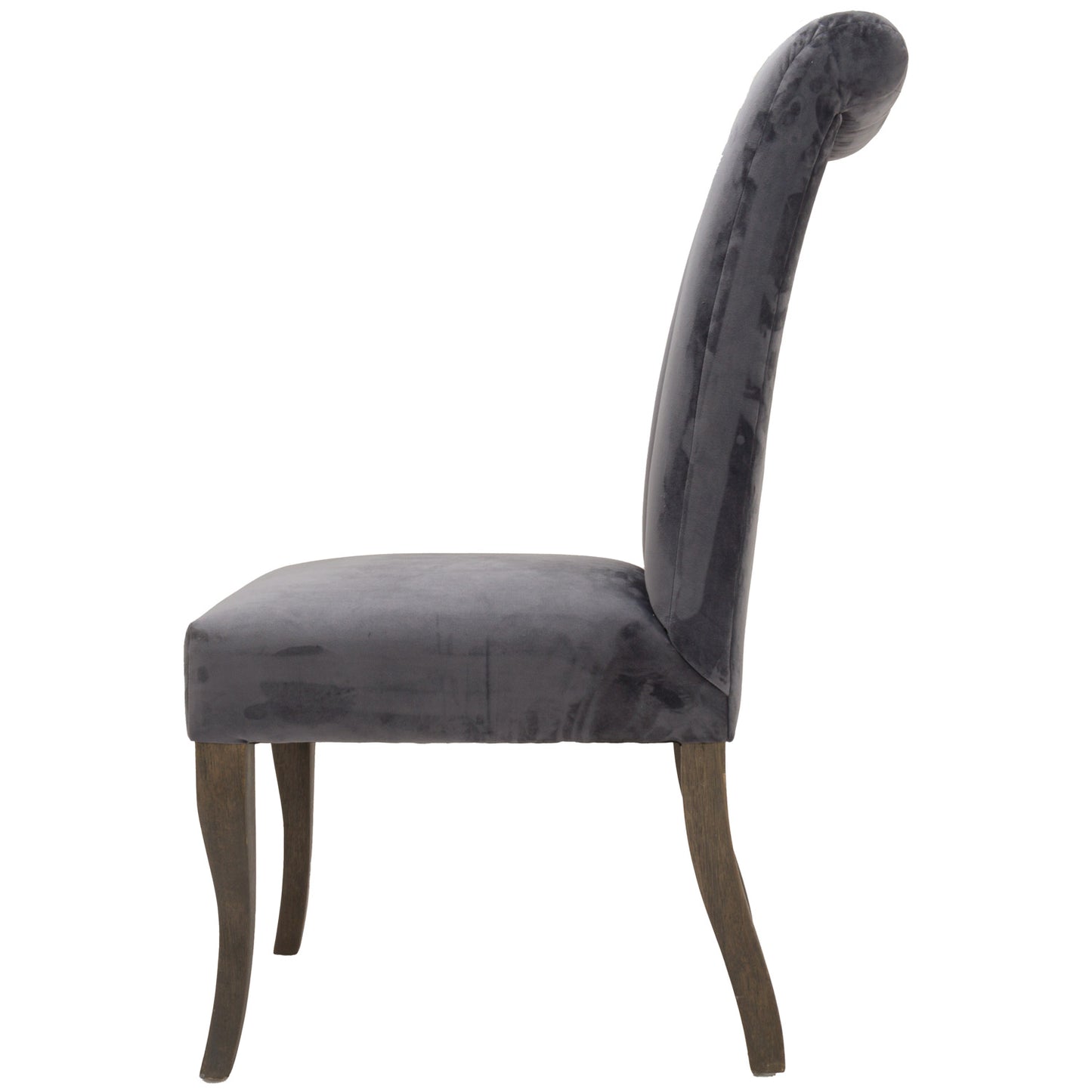 Dark Grey Velvet Dining Chair