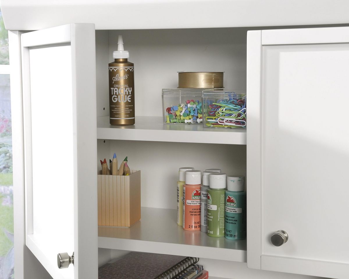 CRAFT STORAGE HUTCH WHITE