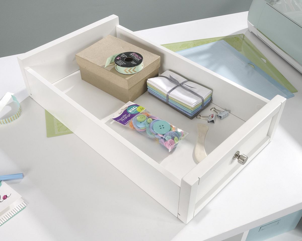 CRAFT WORK TABLE/ISLAND SOFT WHITE