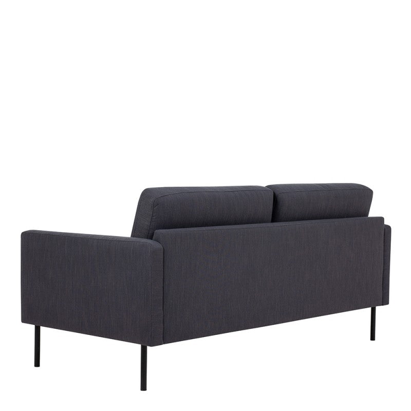 Larvik 2.5 Seater Sofa - Anthracite Black With Black Legs
