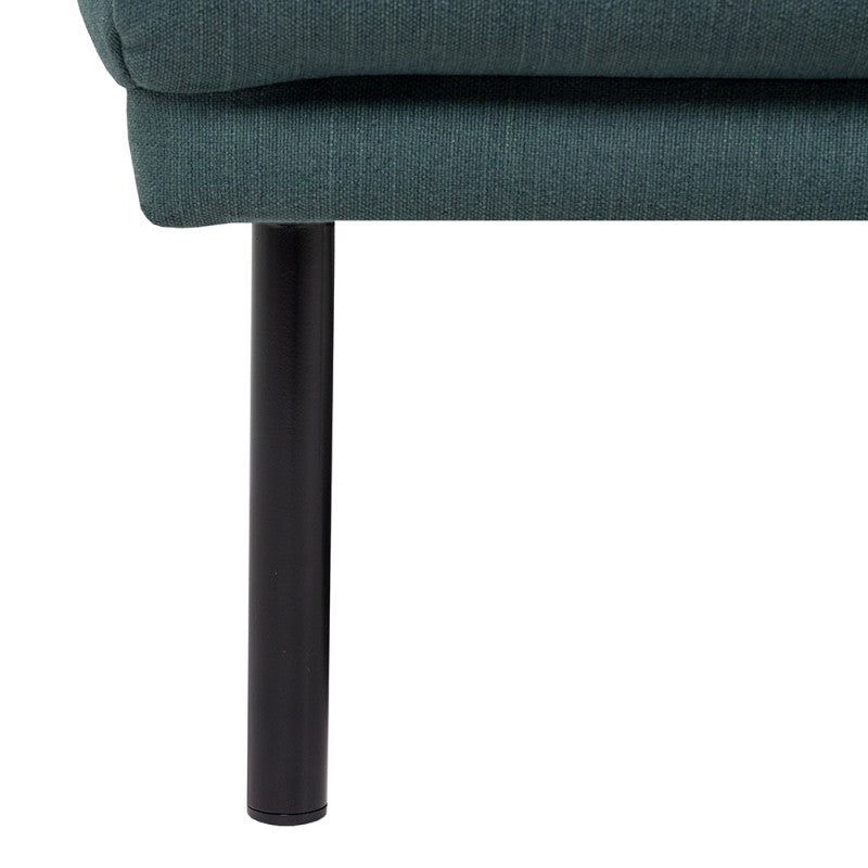 Larvik 2.5 Seater Sofa - Dark Green With Black Legs