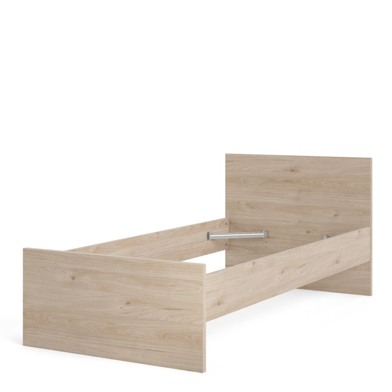 Naia Einzelbett 90x190 Jackson Hickory Eiche Struktur