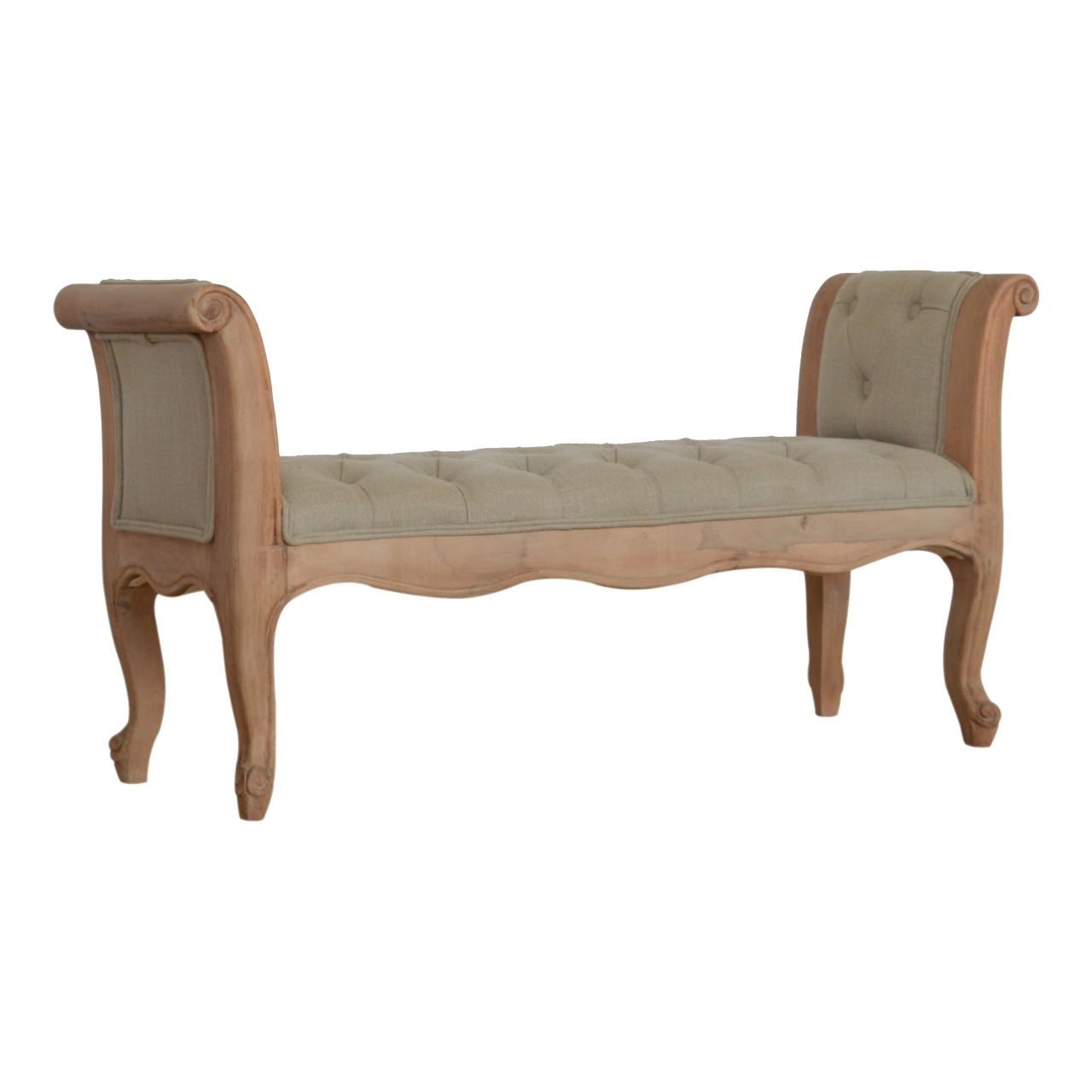Carved French Style Bench