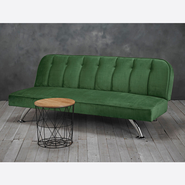 Retro Green Velvet Sofa bed