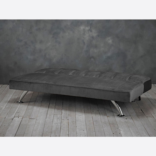 Retro Grey Velvet Sofa bed