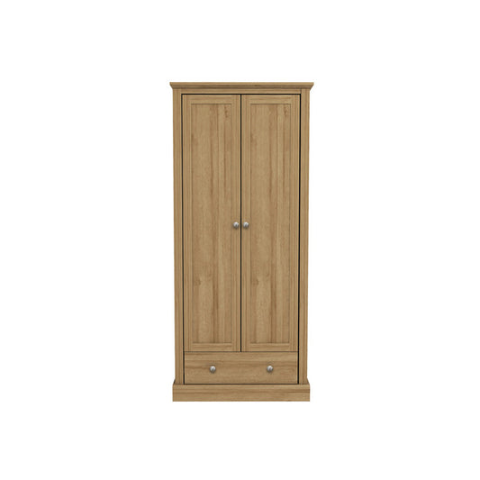 Oak Effect 2 Door Wardrobe