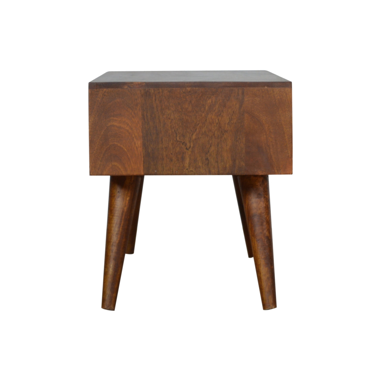 Mid Century Couchtisch aus gemischtem Kastanienholz
