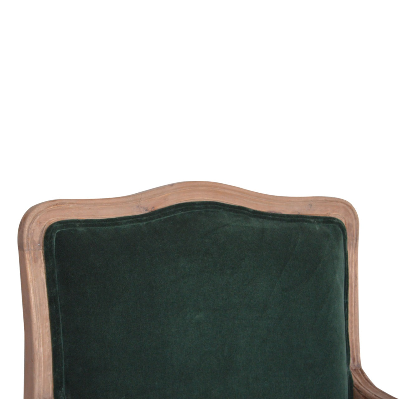 Emerald Green Velvet French Style Chair