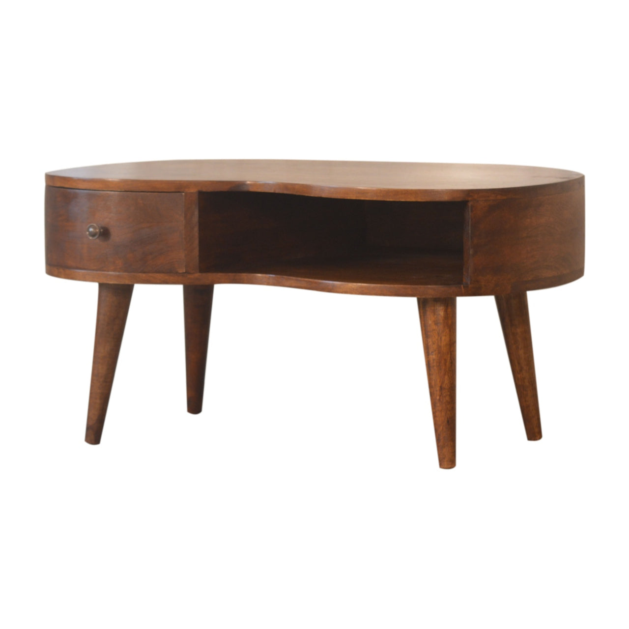 Couchtisch „Wave“ aus Kastanienholz