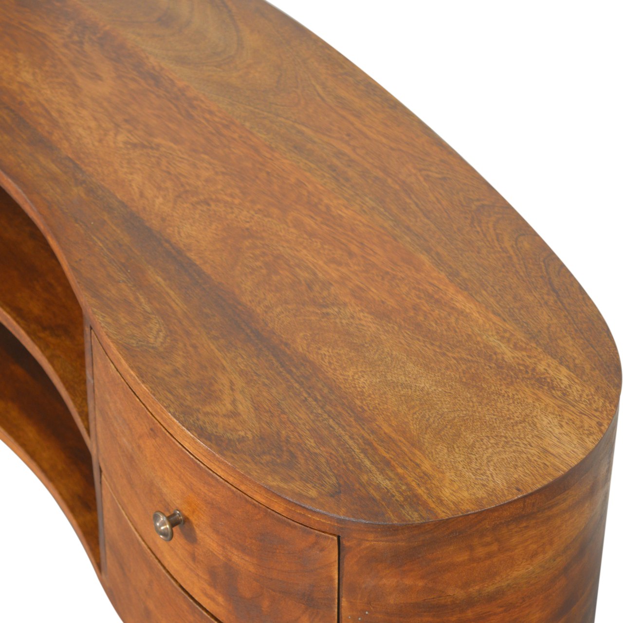 Chestnut Wave Retro Style TV Unit