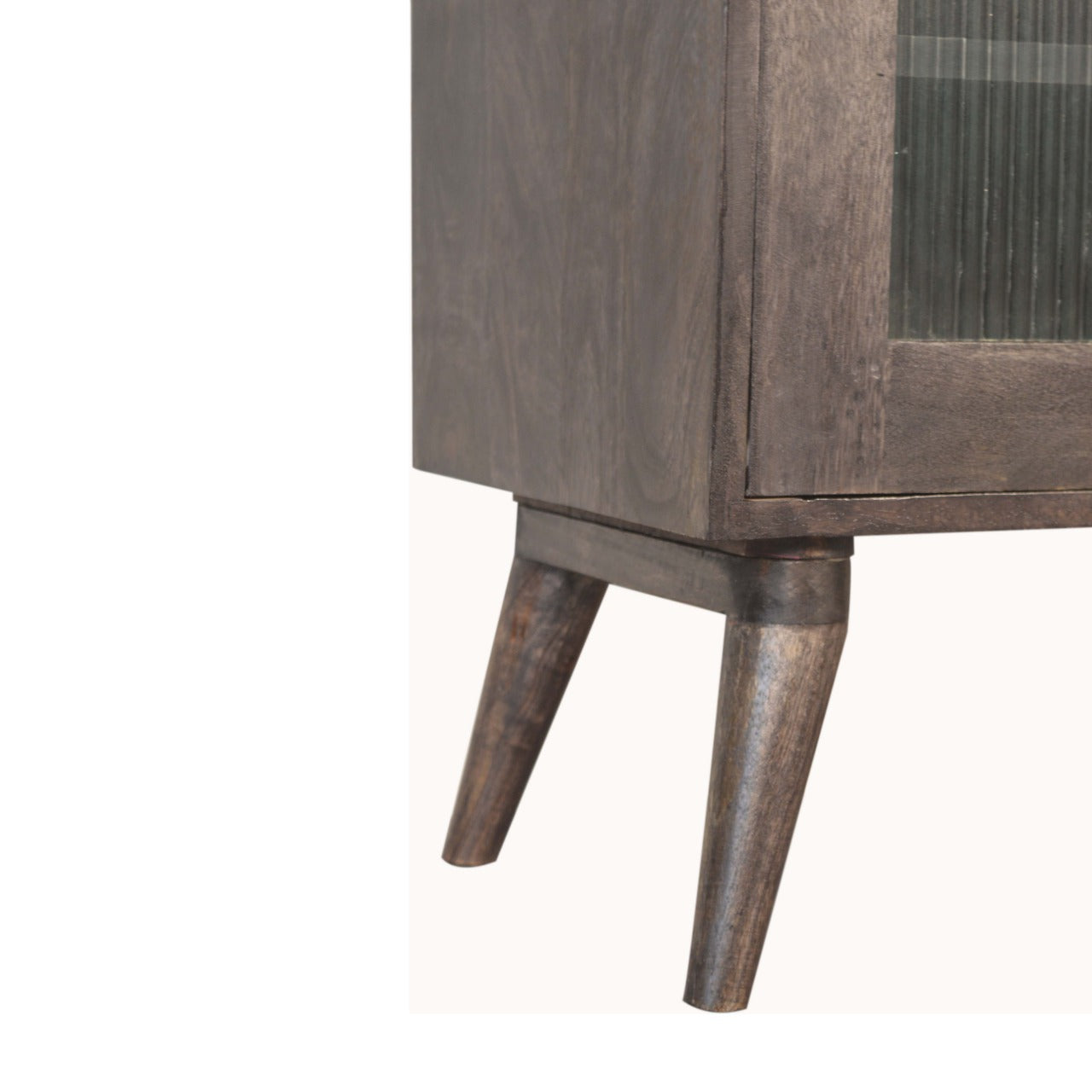 Havana Dark Wood Scandi Sideboard With Gold Handles