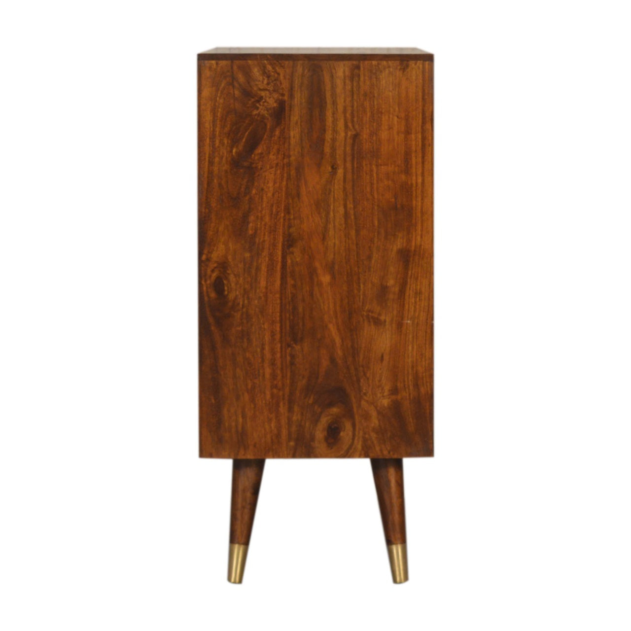 Manila Gold Cabinet and Walnut