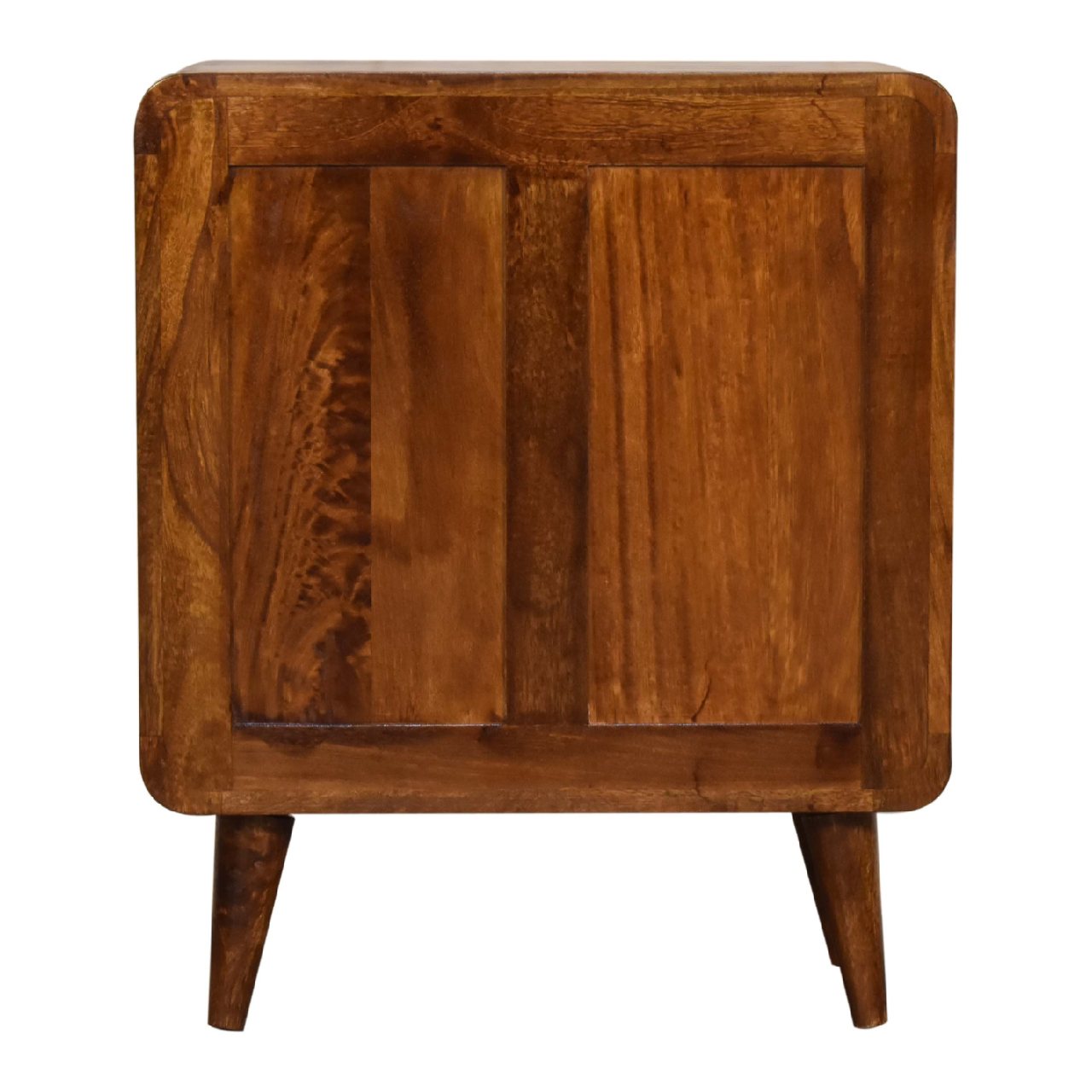 Mini Curved Chestnut Chest of drawers