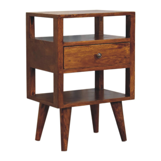 Mango wood bedside table