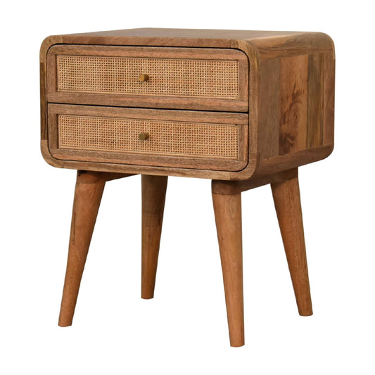 Larrisa Woven 2 Drawers Bedside table