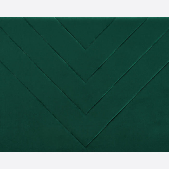 Bottle Green Velvet Double Bed