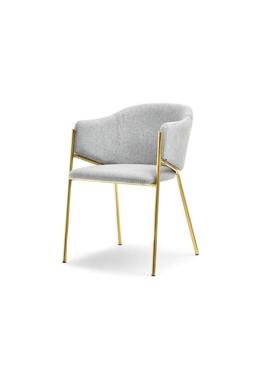 NEU: Wunderschöner, eleganter Designer-Esszimmer- und Büro-Schreibtischstuhl in Gold und Grau