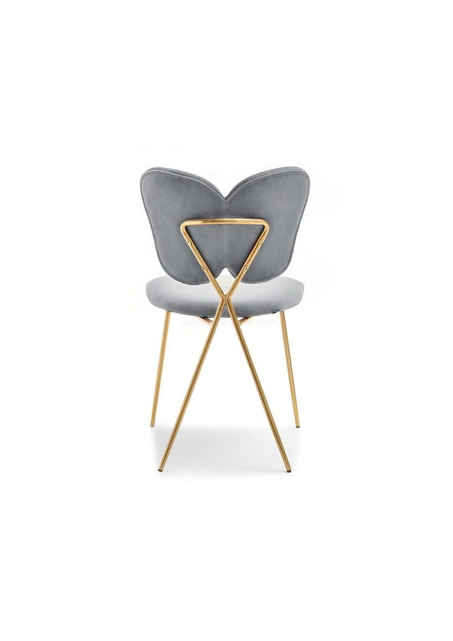 NEU Ungewöhnlicher, schöner, eleganter Designer-Schreibtischstuhl mit Flügeln in Gold und Grau