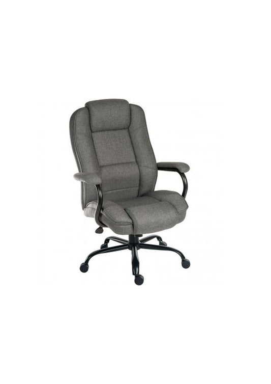 Executive grey fabric office chair