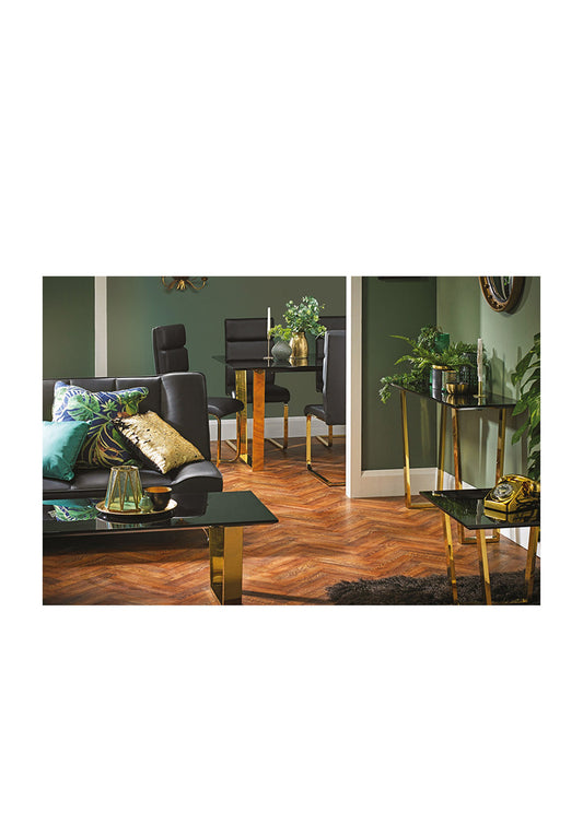 Luxurious High Gloss and Gold Legs Coffee Table