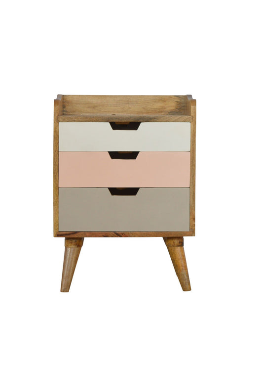 Mid Century Scandi Bogo Style Blush Pink Chest Of Drawers