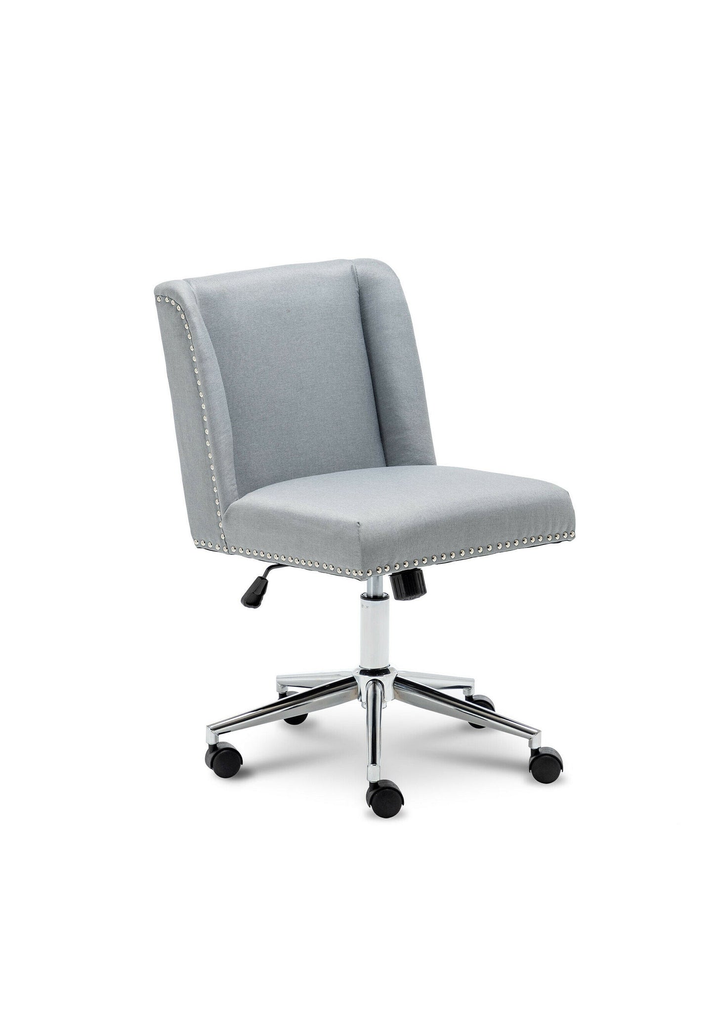 Pre Order for March - Stylish & Beautiful Blue or Grey Swivel Office Chair with Studs At the back