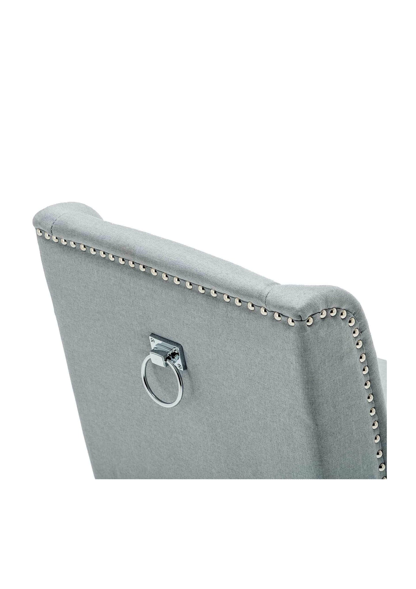 Pre Order for March - Stylish & Beautiful Blue or Grey Swivel Office Chair with Studs At the back