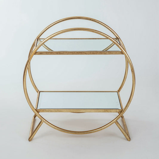Glamourous gold finish mirrored Drinks Storage/ Unit - Gold Gilt Leaf