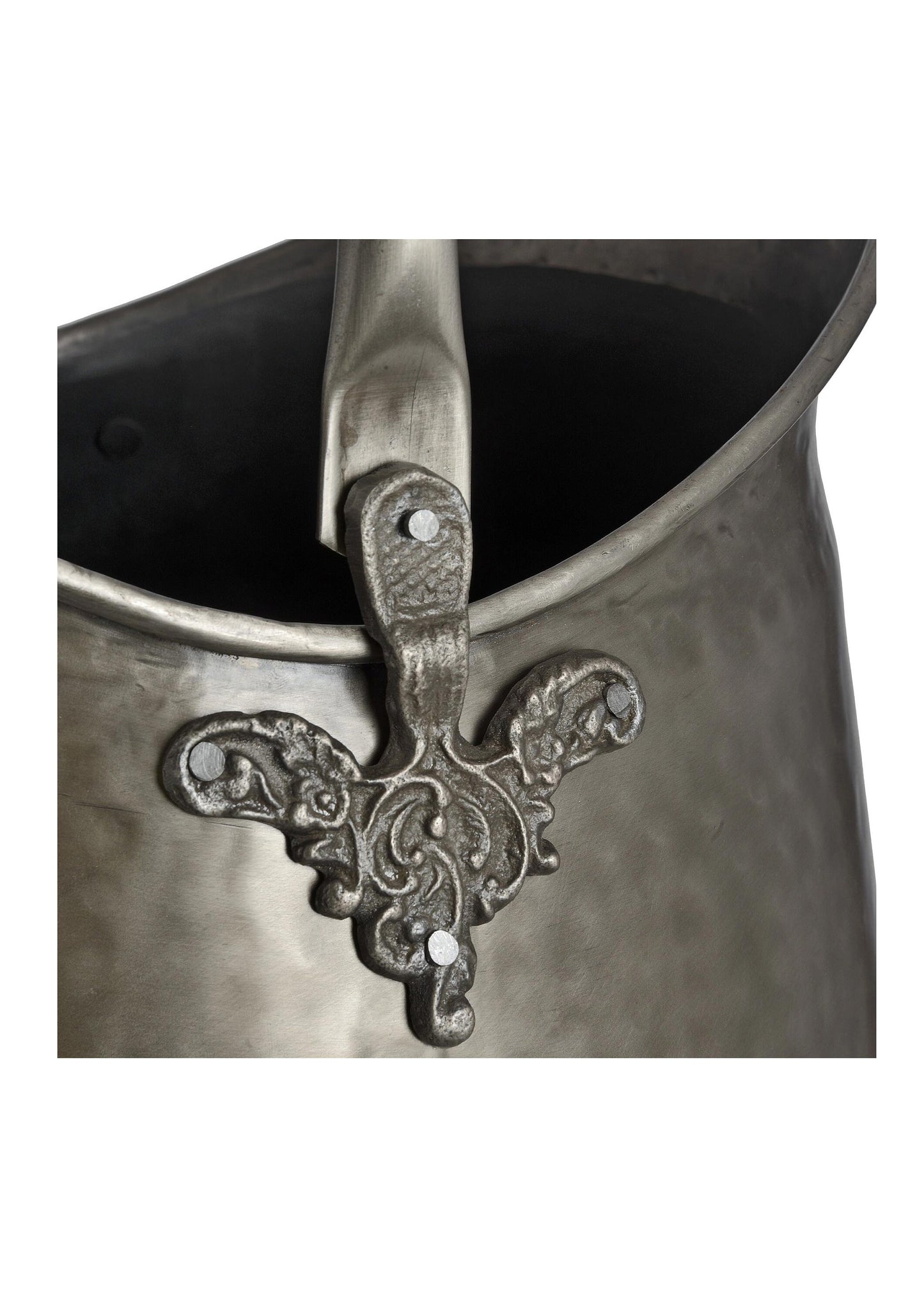 Antiker Kohleneimer aus Zinn