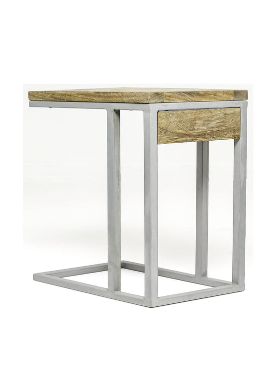 Herringbone Design Scandi Sofa Tray Table