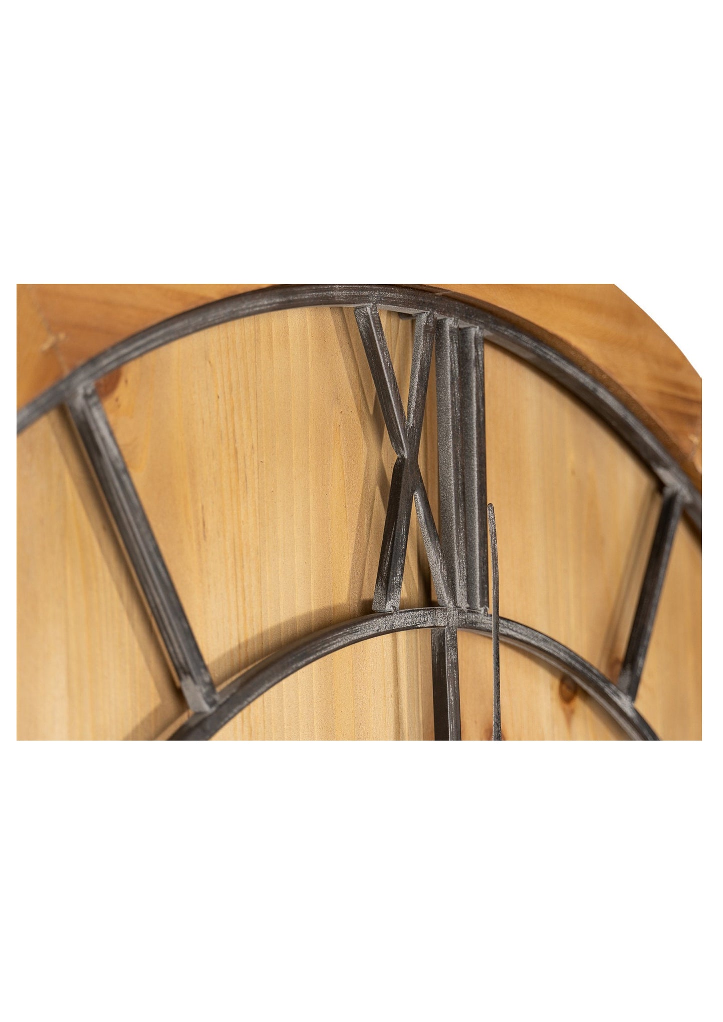 Large Wooden Wall Clock dia 60cm
