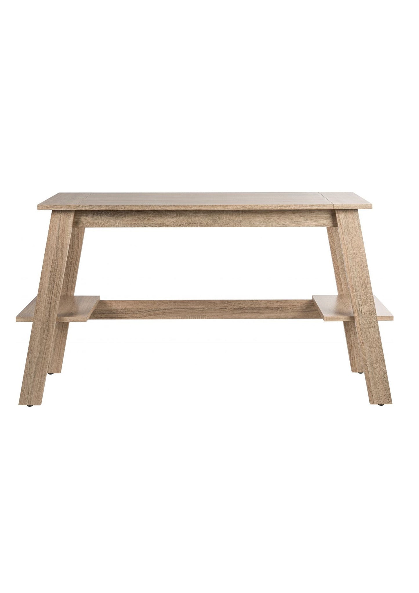Home office Oak finish Trestle Desk