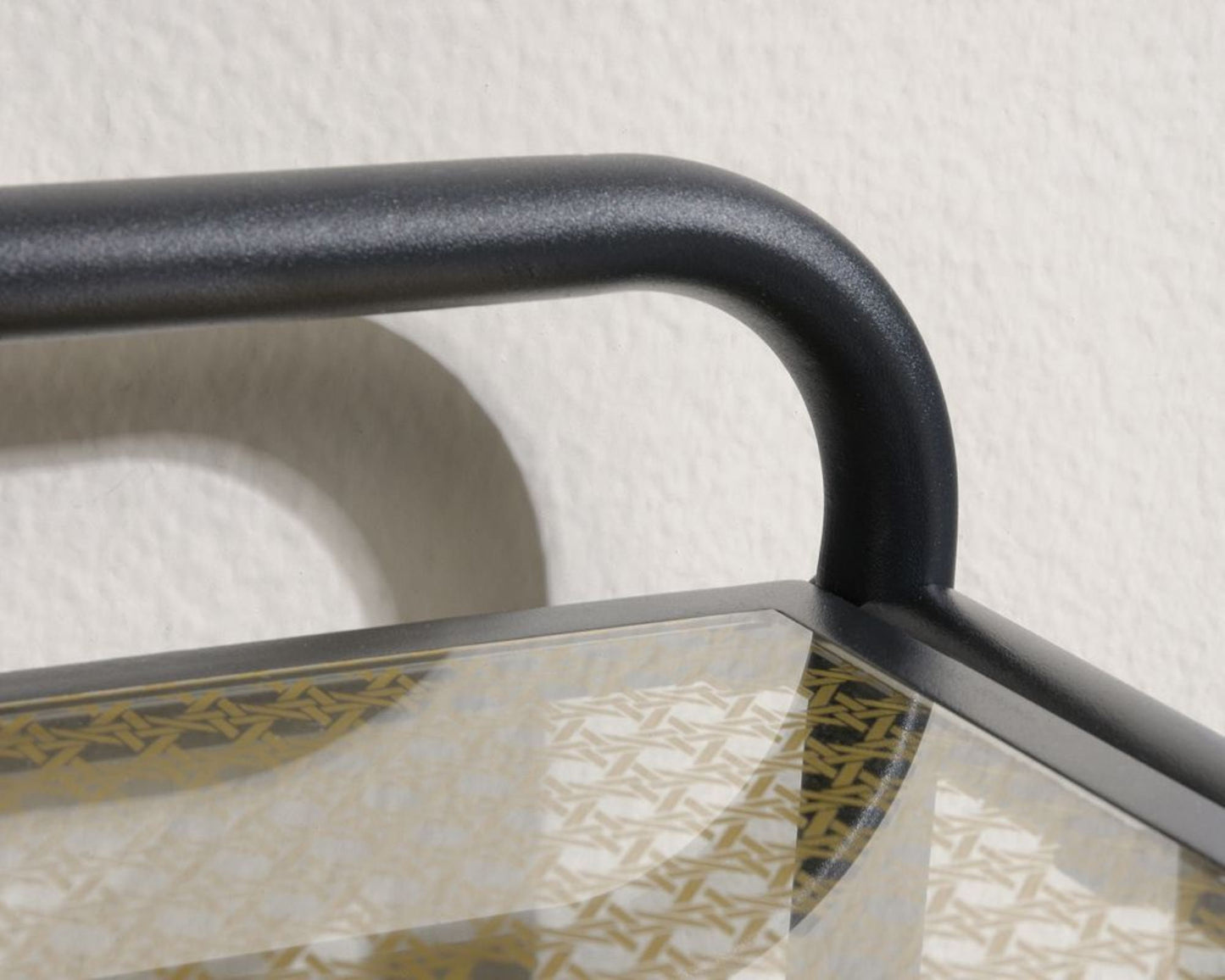 Contemporary / retro rectangular display unit / bookcase - metal and glass