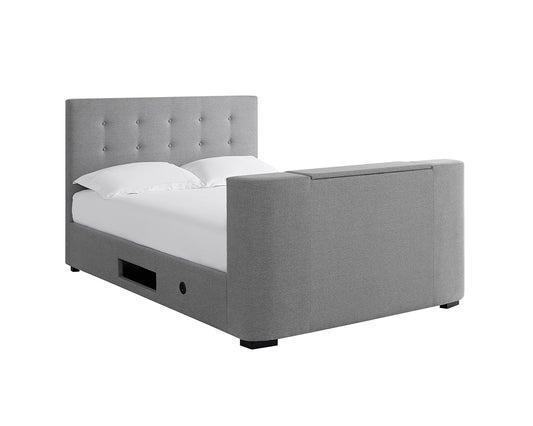 Mayfair TV Double Bed Grey
