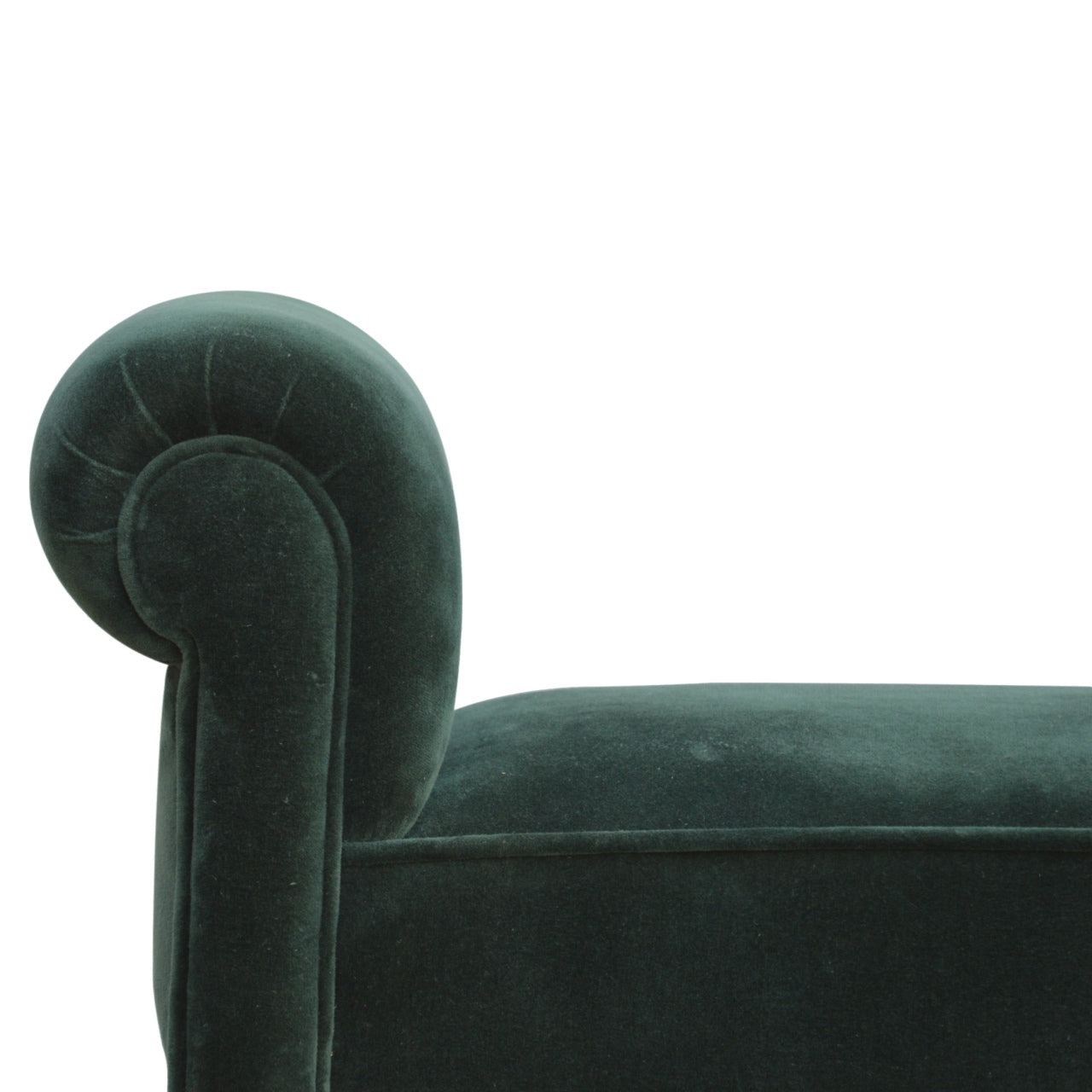 Emerald Green Velvet Bench